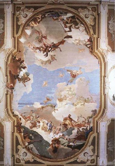 Giovanni Battista Tiepolo The Apotheosis of the Pisani Family France oil painting art